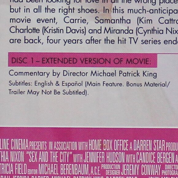 Sex And The City The Movie Extended Cut Two Disc Special Edition - Picture 10 of 11